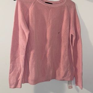 Pink sweater brand new! large